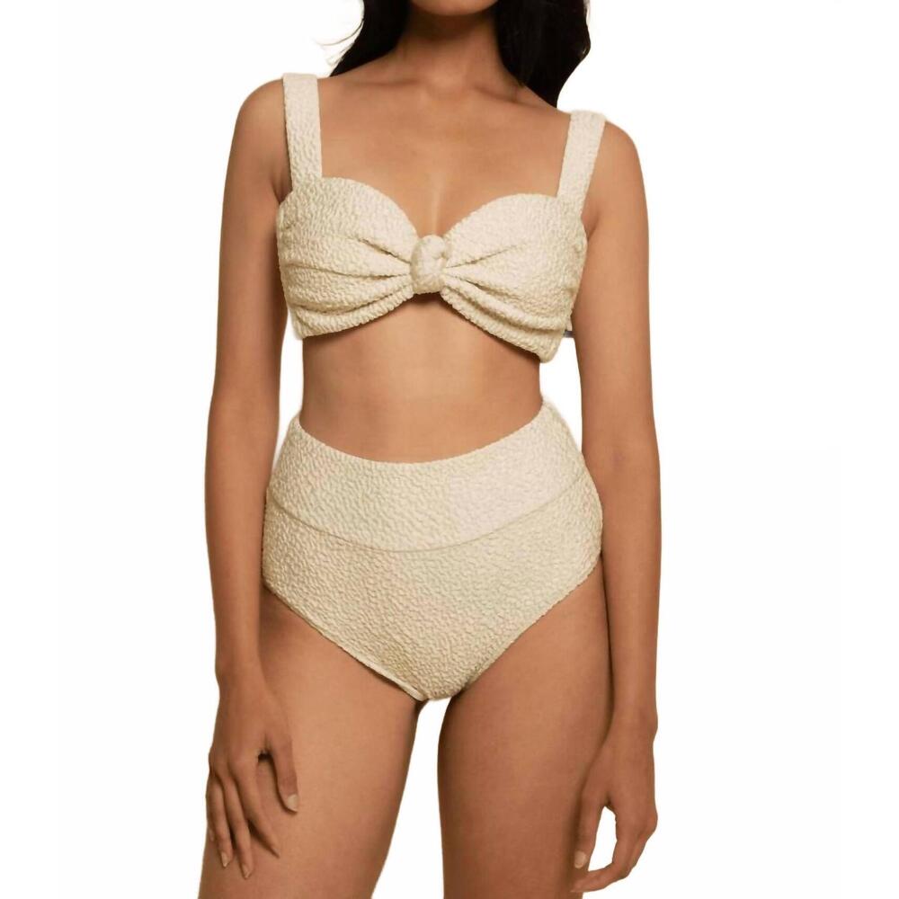 NEW MONTCE hayden bikini top in oat texture